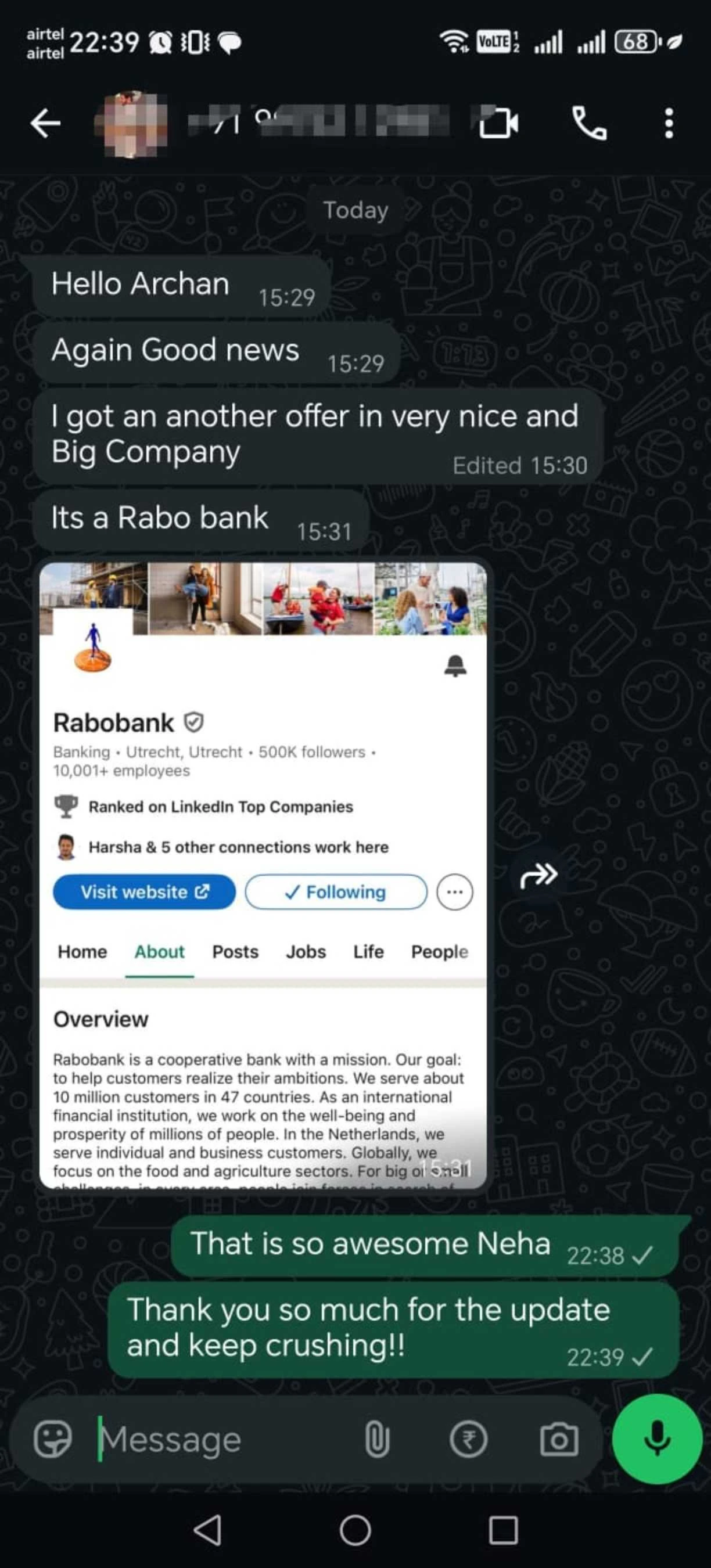 Neha Gampawar success screenshot 2